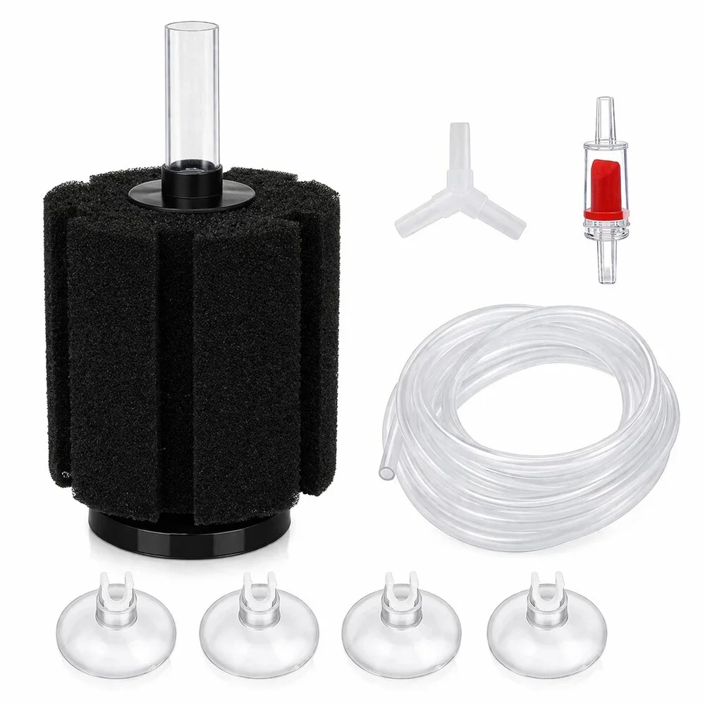 XY-2811 Aquarium Sponge Filter Kit w/ Air Tube & Valve for 55 Gallon Tank